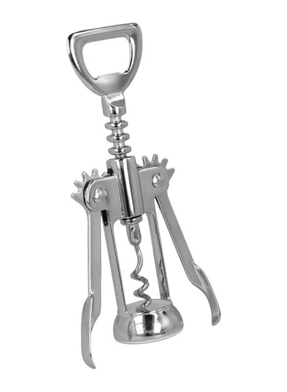 Metaltex 16cm Chrome Plated Lever Corkscrew, Silver