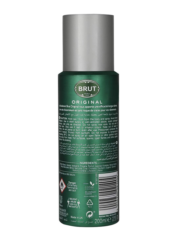 Brut Original Deodorant, 200 ml