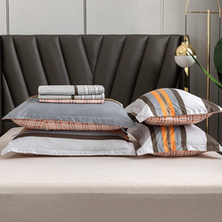 Aceir 6-Piece Microfibre Duvet Cover Set, 1 Duvet Cover + 1 Flat Bedsheet + 4 Pillow Cases, Double, 220 x 280cm, Multicolour