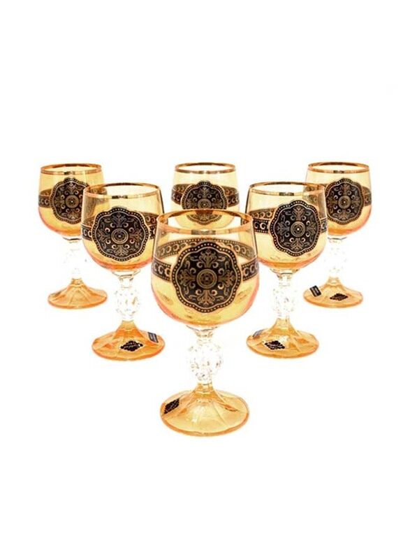 

L.T.R Set of 6 Pieces Stemware Glass - 50 ml - Gold