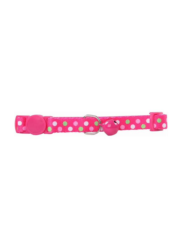 Pawise Polka Dots Cat Collar Belt, Pink