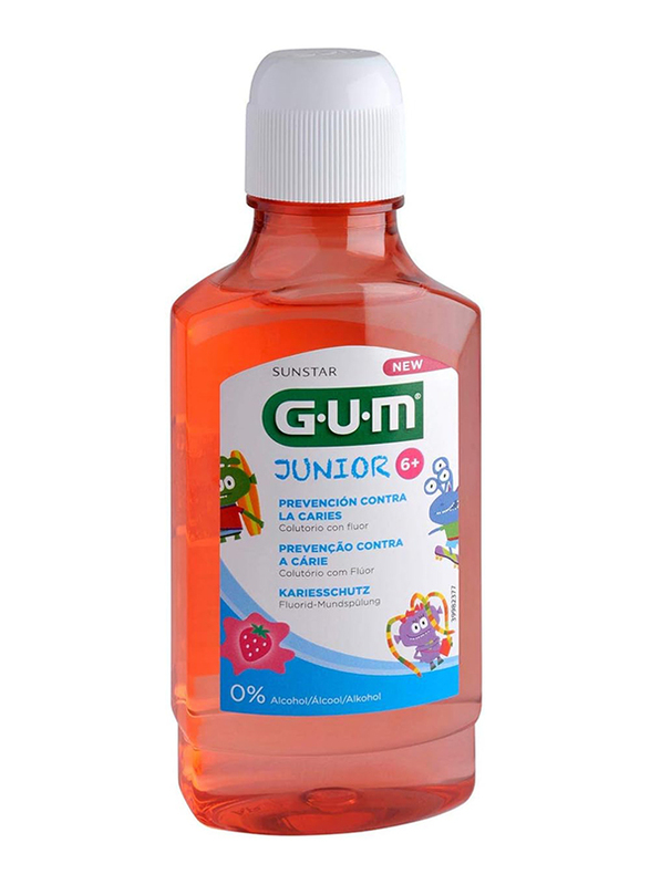Gum Junior Monster Mouthwash, 3 x 300ml