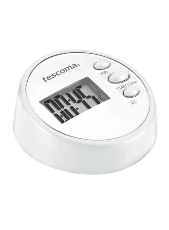 Tescoma Digital Kitchen Timer, 12.5 x 10.5 x 3.1cm, Assorted Colours