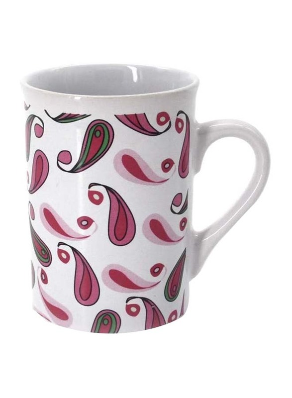 LTR Ceramic Printed Mug, 080314A, One Size, White/Red