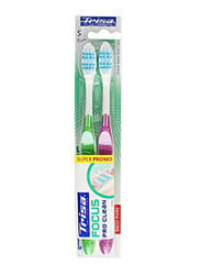 Trisa Focus Pro Clean Soft Toothbrush, 2 Pieces