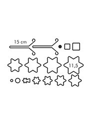 Tescoma 16-Piece Christmas Tree Delicia Set Of Cookie Cutters, Silver