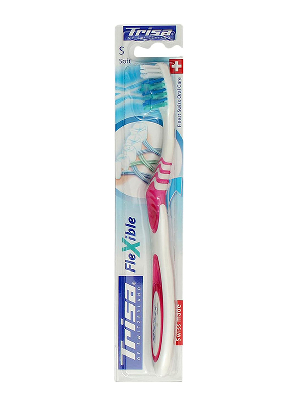 Trisa Flexible Toothbrush with Travel Cap, Soft, 1 Piece