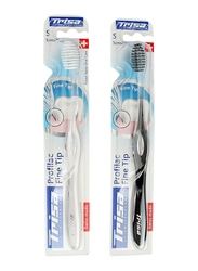 Trisa Profilac Finetip Toothbrush with Travel Cap, 1 Piece