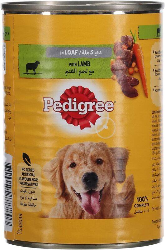 

Pedigree Lamb Wet Dog Food Can, 400g