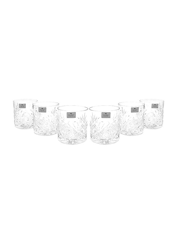 

Solitaire 6-Piece Crystal Tumbler Glass Set, Clear