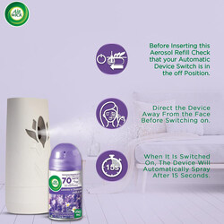 Air Wick Freshmatic Autospray Refill, Lavender and Chamomile Fragrance, Eliminates Bad Odour Like Cat Litter Smell, 250ml