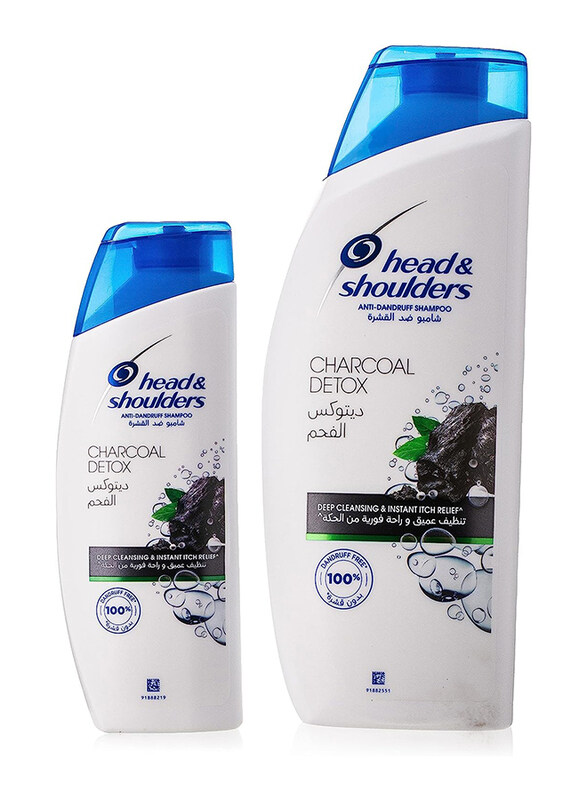 

Head & Shoulders Charcoal Detox Anti-Dandruff Shampoo, 2 Pieces