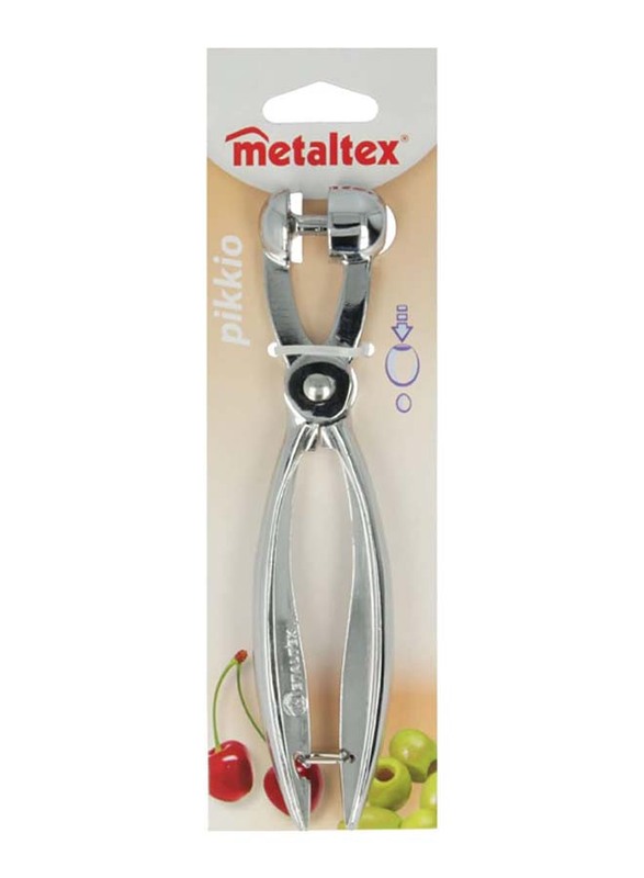 Metaltex 19cm Aluminium Cherry Stone Remover, Silver