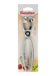 Metaltex 19cm Aluminium Cherry Stone Remover, Silver