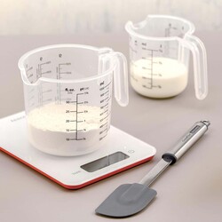 Tescoma 0.5L Delicia Measuring Baking Cup Vessel with Spout, Clear