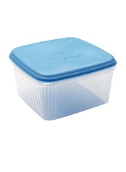 Addis Square Food Saver Container, 10L, Clear/Blue