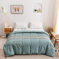 Aceir Microfiber Green Spring Comforter, 210 x 230cm, Queen, Multicolour