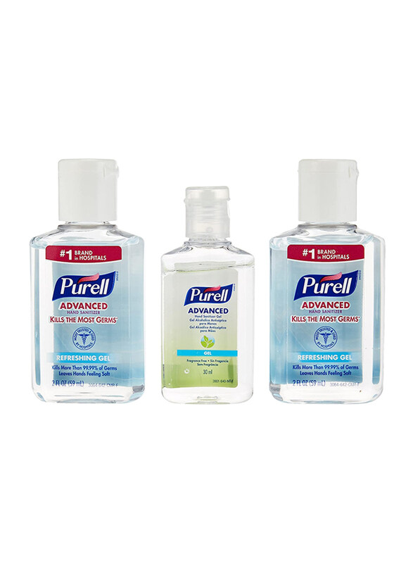 

Purell Advanced Hand Sanitizer Refreshing Gel Pump Bottle, 3 Pieces