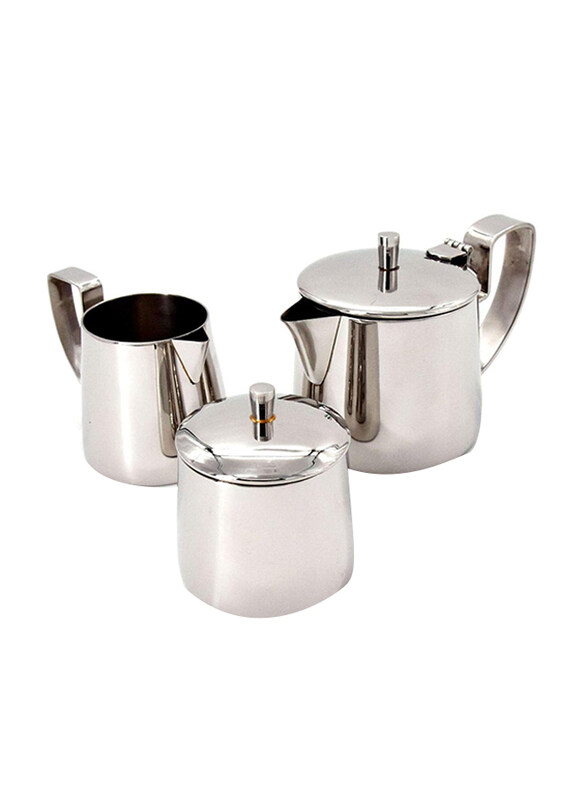 

Venus 3-Piece 2Cc 400ml Tea Pot Set, Ts 42966, Silver