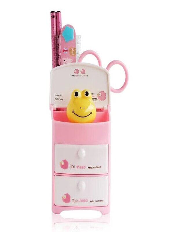 

Deli Pen Holder Set, Pink/White