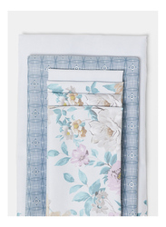Aceir 6-Piece Vibrant Design Duvet Cover Set, Double Size 1 Fitted Bedsheet + 2 Pillow Cases, Multicolour