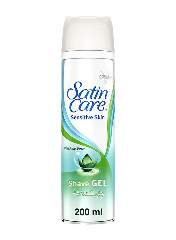 

Gillette Satin Care Sensitive Shaving Gel with Aloevera, 200ml