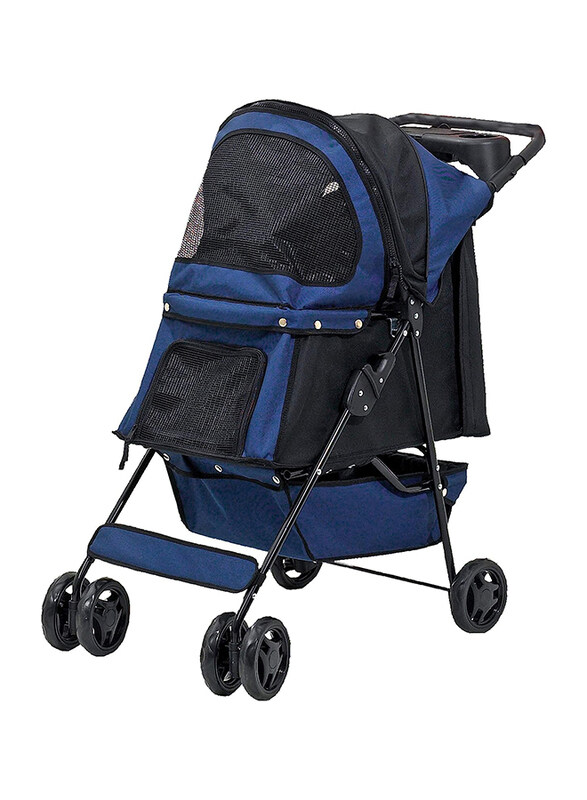 

Pawise Foldable Pet Stroller, Blue