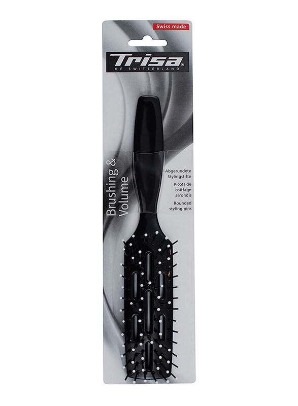 

Trisa Styling Blow Dry Plastic Pins Hairbrush for All Hair Types, Assorted, 1 Piece