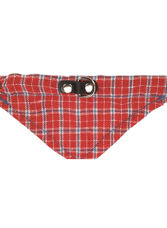 

Karlie Leather Bandana Dog Collar, 42cm, Red