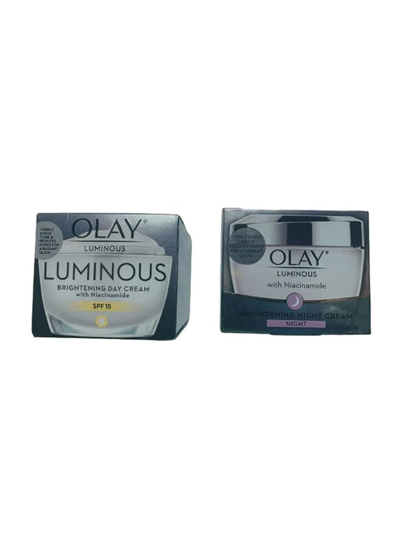 

Olay Luminous Brightening Day Cream With Niacinamide Spf 15 + Brightening Night Cream, 2 Pieces