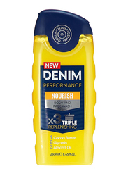 Denim 2-in-1 Body & Face Wash Boost, 250 ml