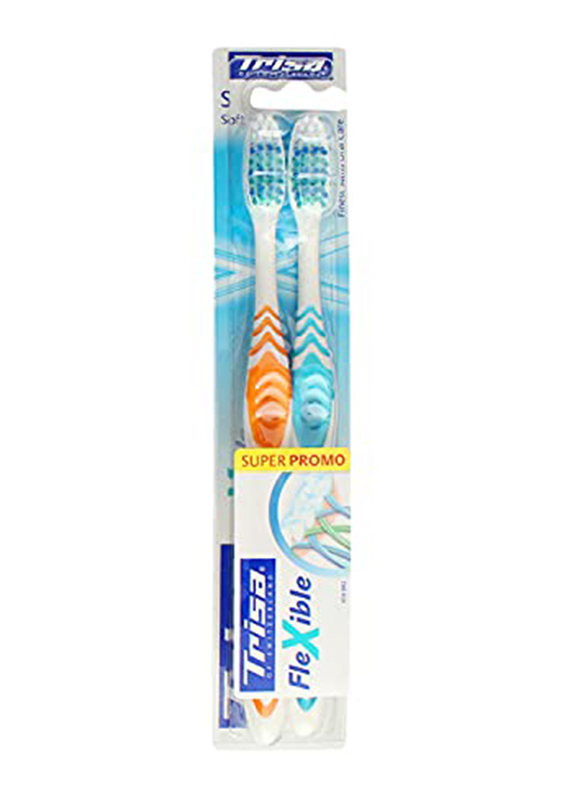 Trisa Flexible Soft Toothbrush, 2 Pieces