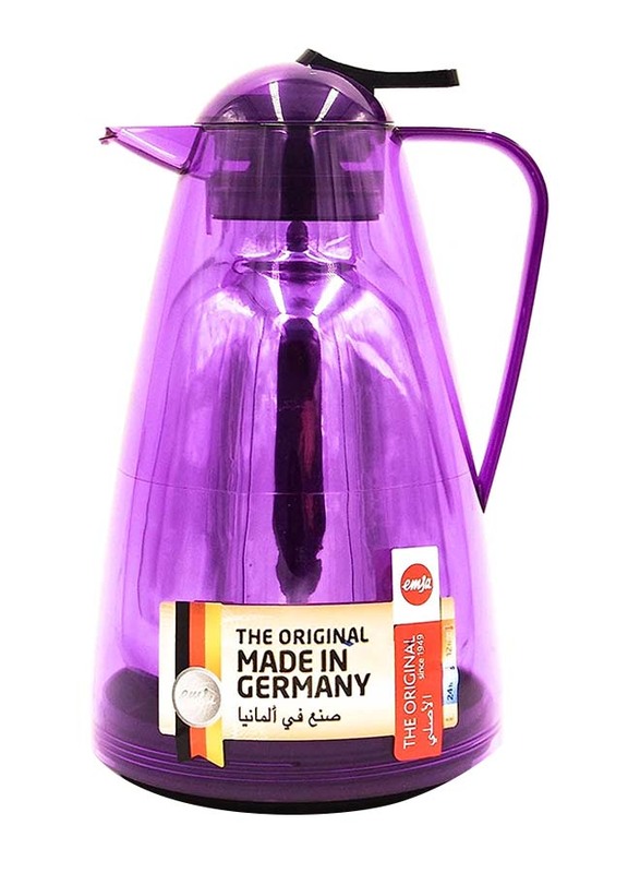 Emsa 1.5 Ltr Salsa Quick Press Flask, Blackberry