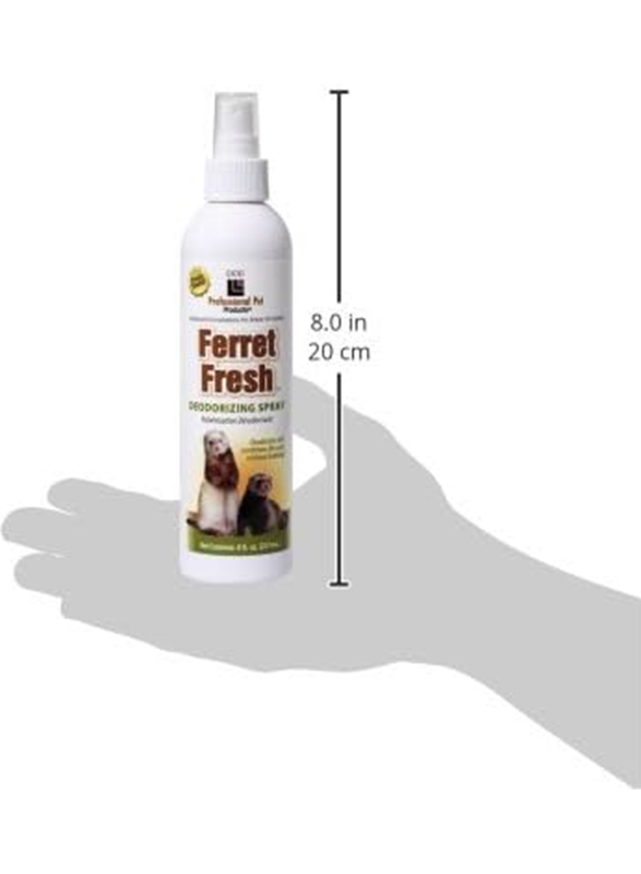 Professional Pet Product Pet Ferret Fresh Deodorizing Spray, 8 Oz, White