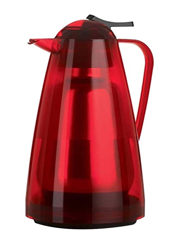 Emsa 1.5 Ltr Salsa Quick Press Flask, Red