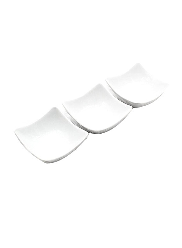 

Gala 3-Piece Porcelain Sauce Dish, White