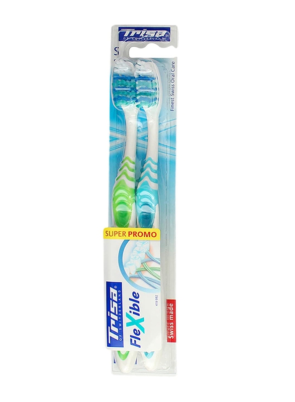 Trisa Flexible Soft Toothbrush, 2 Pieces