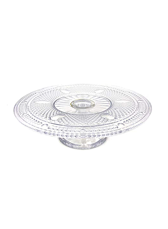 Bohemia 38cm Footed Bowl, Clear