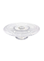 Bohemia 38cm Footed Bowl, Clear