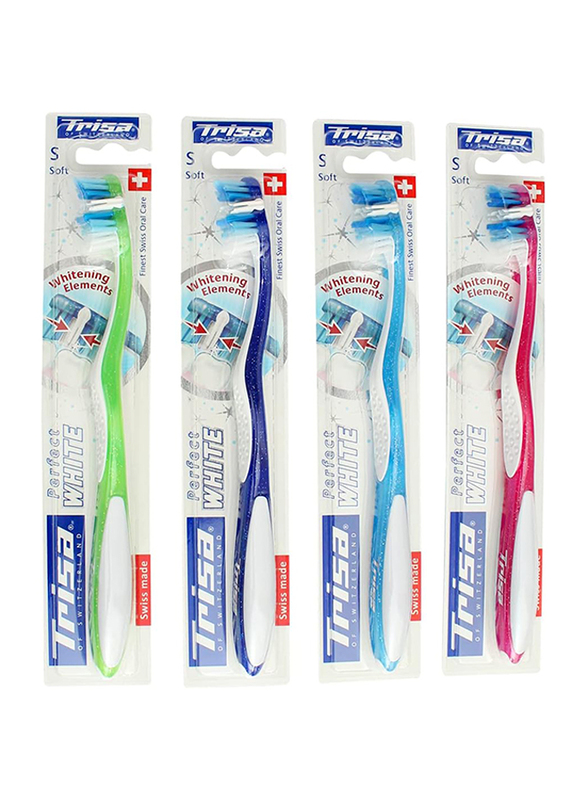 Trisa Perfect White Toothbrush, Soft, 1 Piece