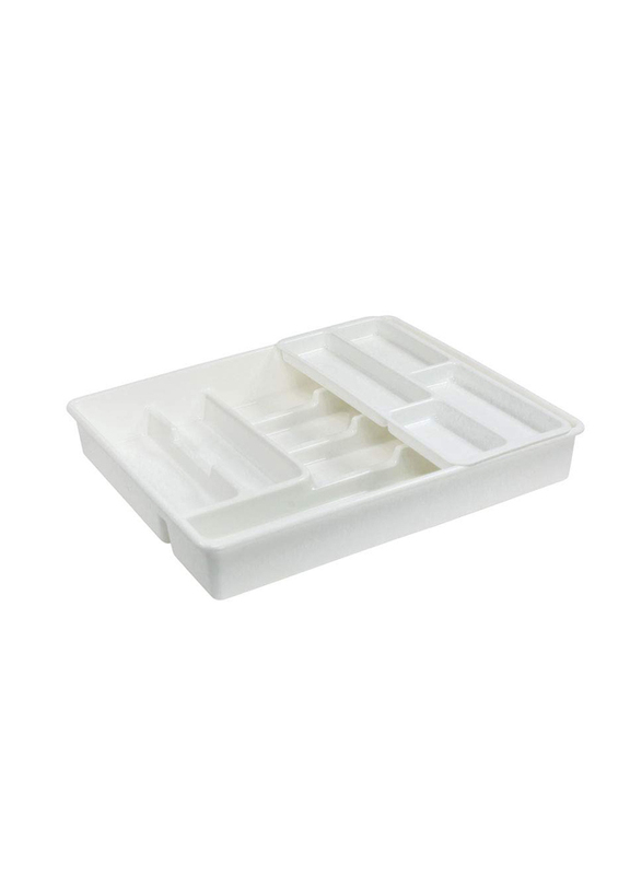 Rival Cutlery Tray with Insert 10 Shelves, White
