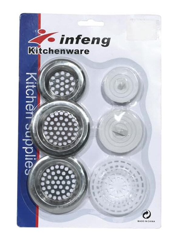 

Rahalife 3-Piece Sink Strainer Set, Silver