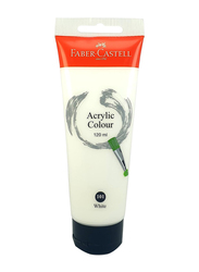 Faber-Castell Acrylic Colour Paint Tube, 120ml, 378301, White
