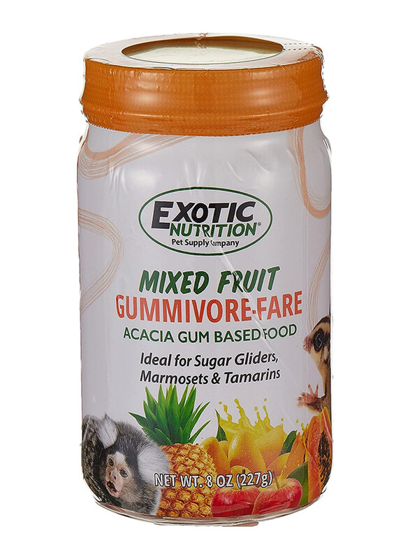

Exotic Nutrition Mixed Fruit Gumivore Fare Small Pets Dry Food, 8 Oz