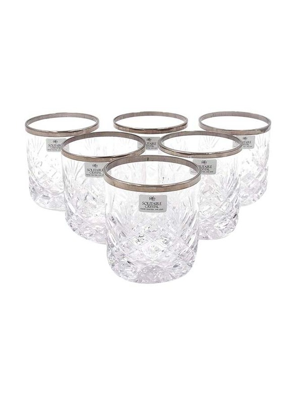 Solitaire 6-Piece Tumbler Set, SOF PB/HAR 3, Clear