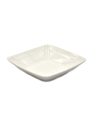 Qualitier 15cm Square Porcelain Bowl, Off White