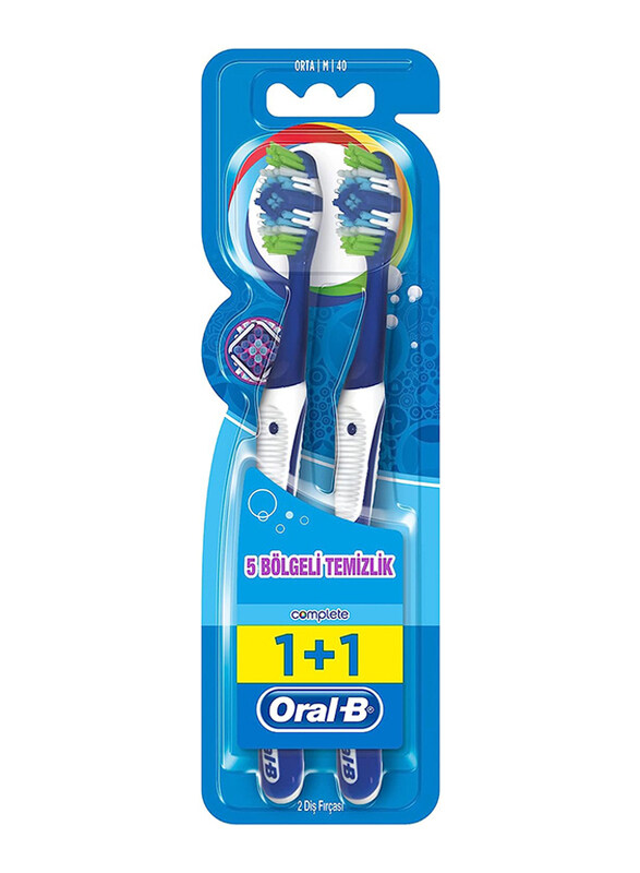 

Oral B Complete 5-Way Clean Medium Toothbrush, 2 Pieces