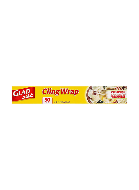 

Glad Plastic Cling Wrap, 50 Sq.Ft.