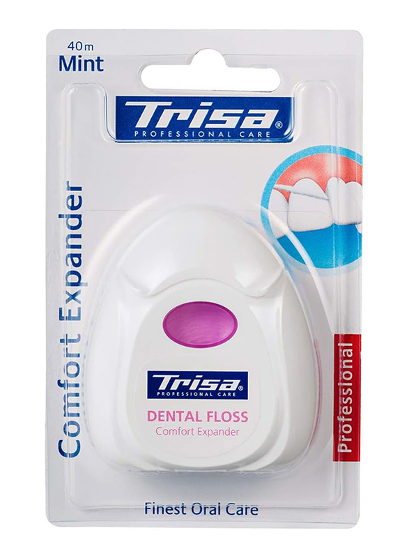 Trisa Professional Comfort Expander Mint Dental Floss, 40 Meter