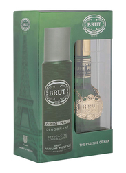 Brut Plexi 100ml EDT + Gold Deodorant Spray 200ml for Men